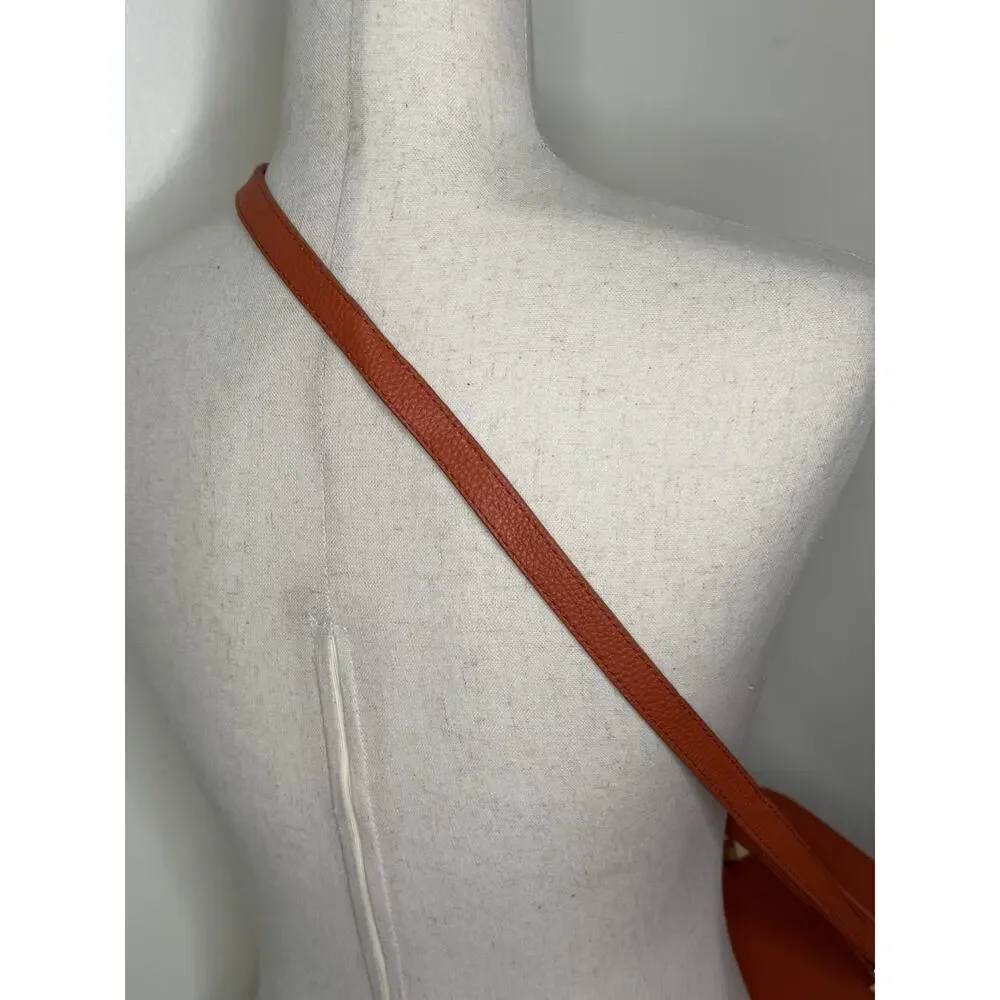 Tommy Bahama Wicker North South Shoulder Bag Orange Tan Rattan Crossbody *READ